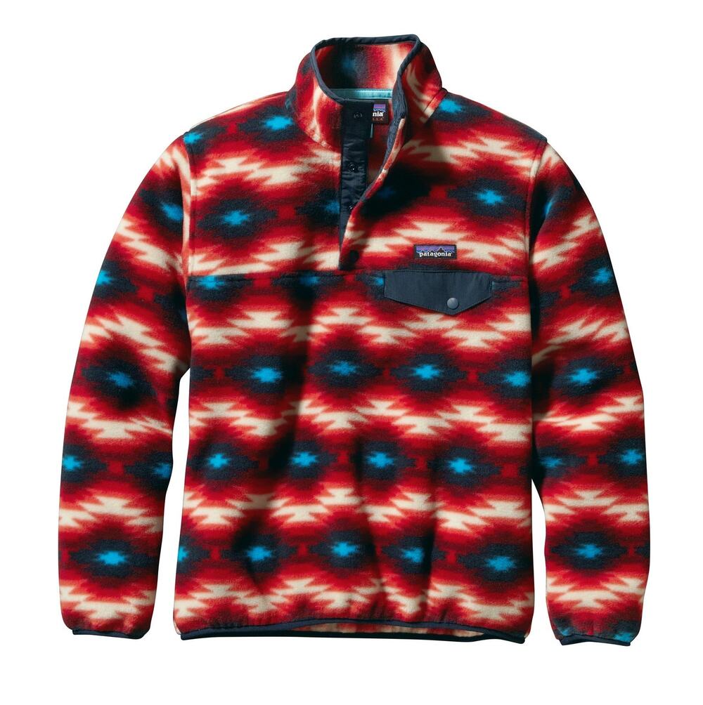 Patagonia Synchilla Snap-T Pullover in the "Wild Desert” Print Large Women’s